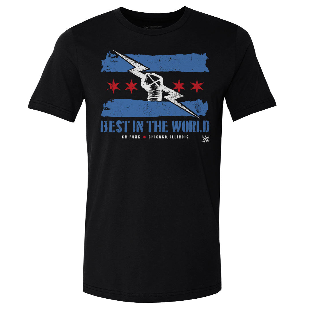 CM Punk Men's Cotton T-Shirt | 500 LEVEL