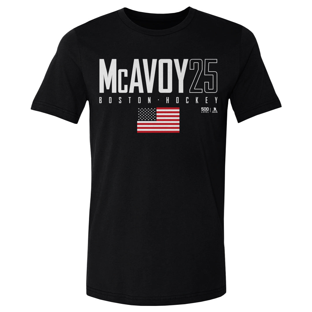 Charlie McAvoy Men's Cotton T-Shirt | 500 LEVEL