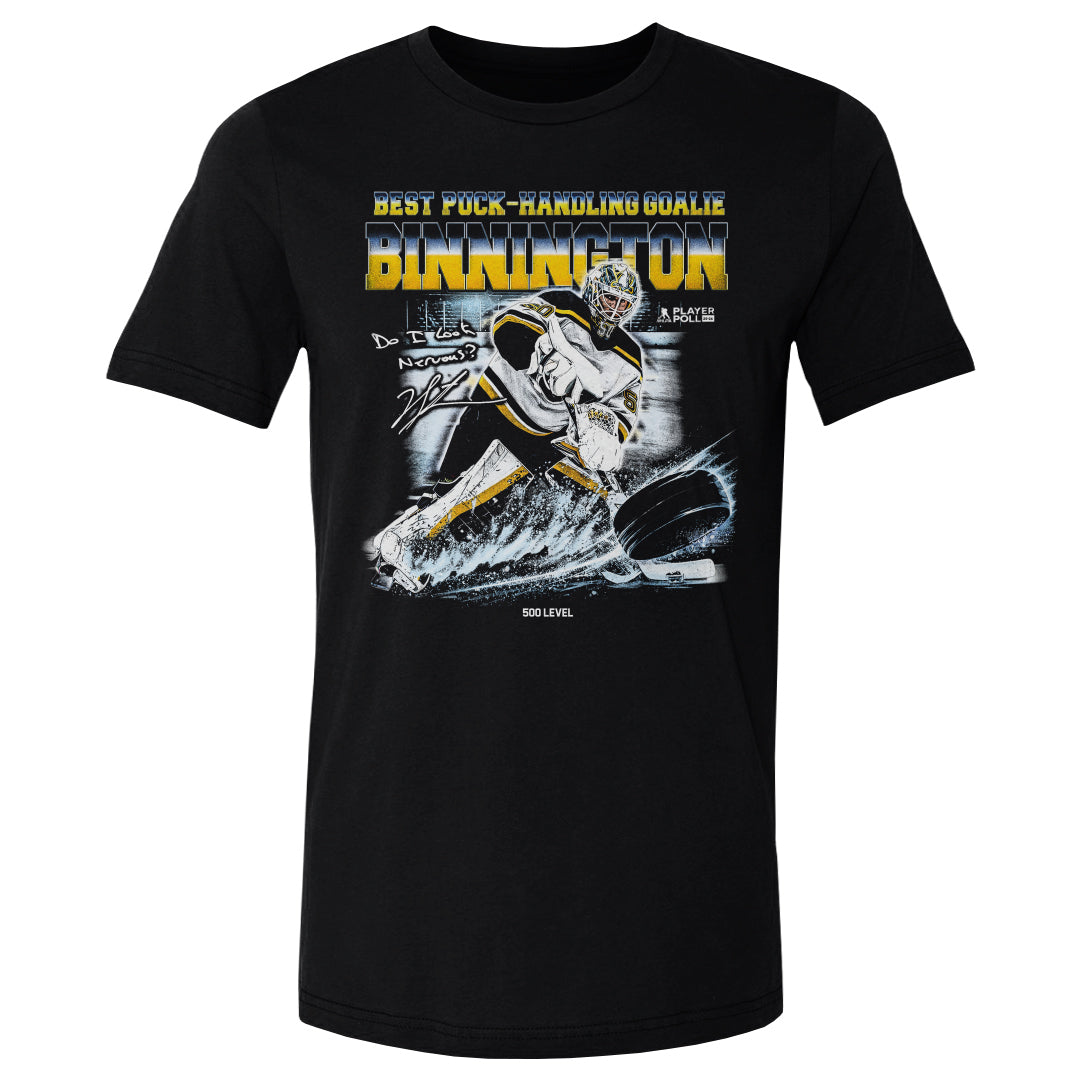 Jordan Binnington Men's Cotton T-Shirt | 500 LEVEL