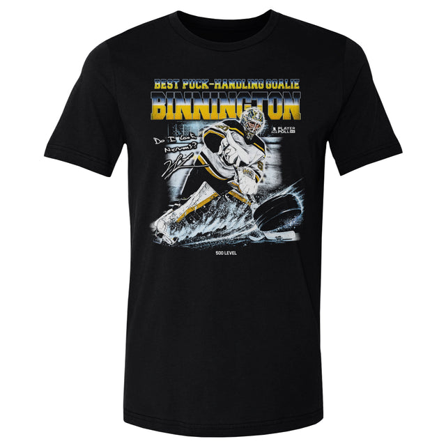 Jordan Binnington Men's Cotton T-Shirt | 500 LEVEL