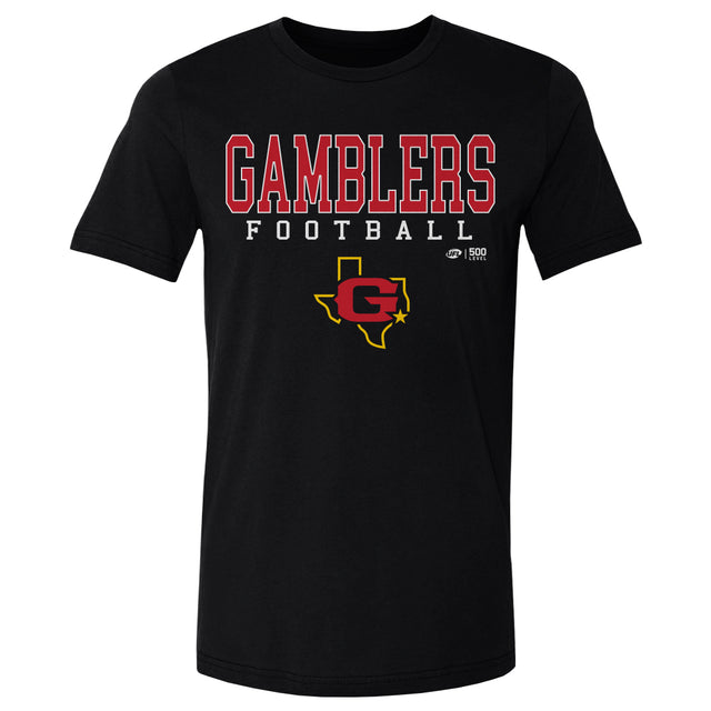 Houston Gamblers Men's Cotton T-Shirt | 500 LEVEL