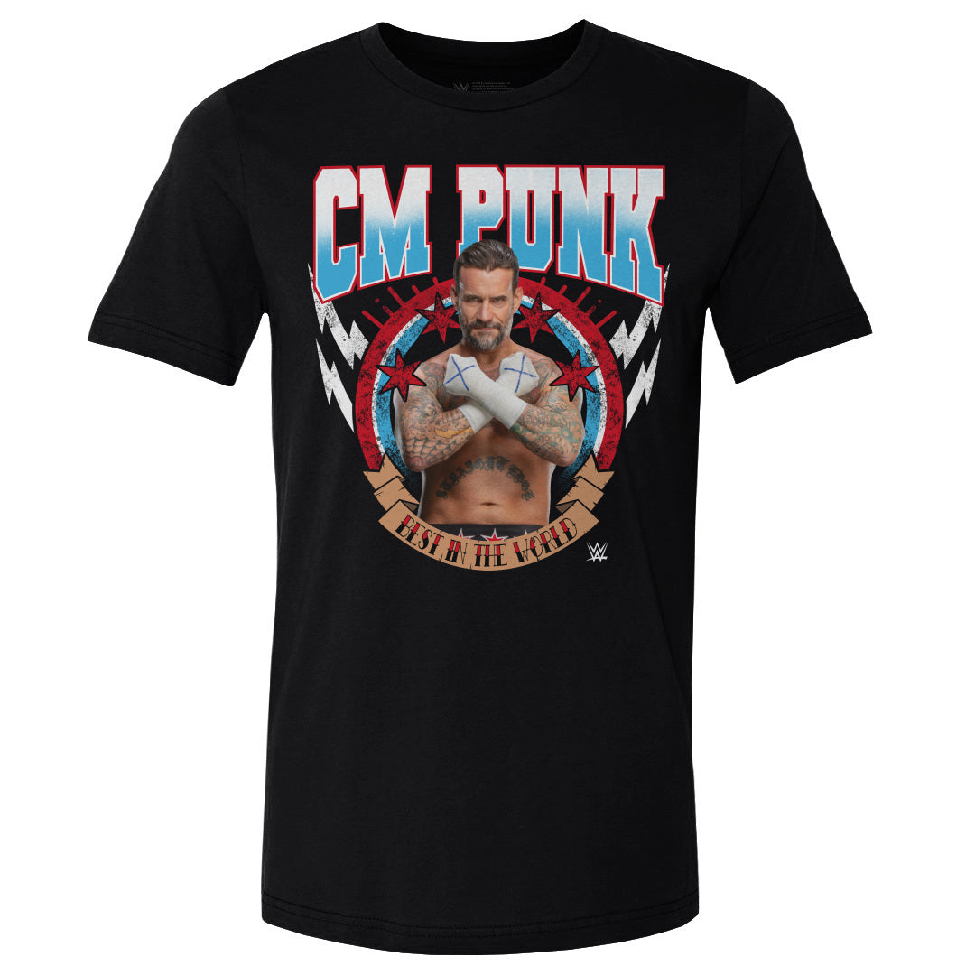 CM Punk Men's Cotton T-Shirt | 500 LEVEL