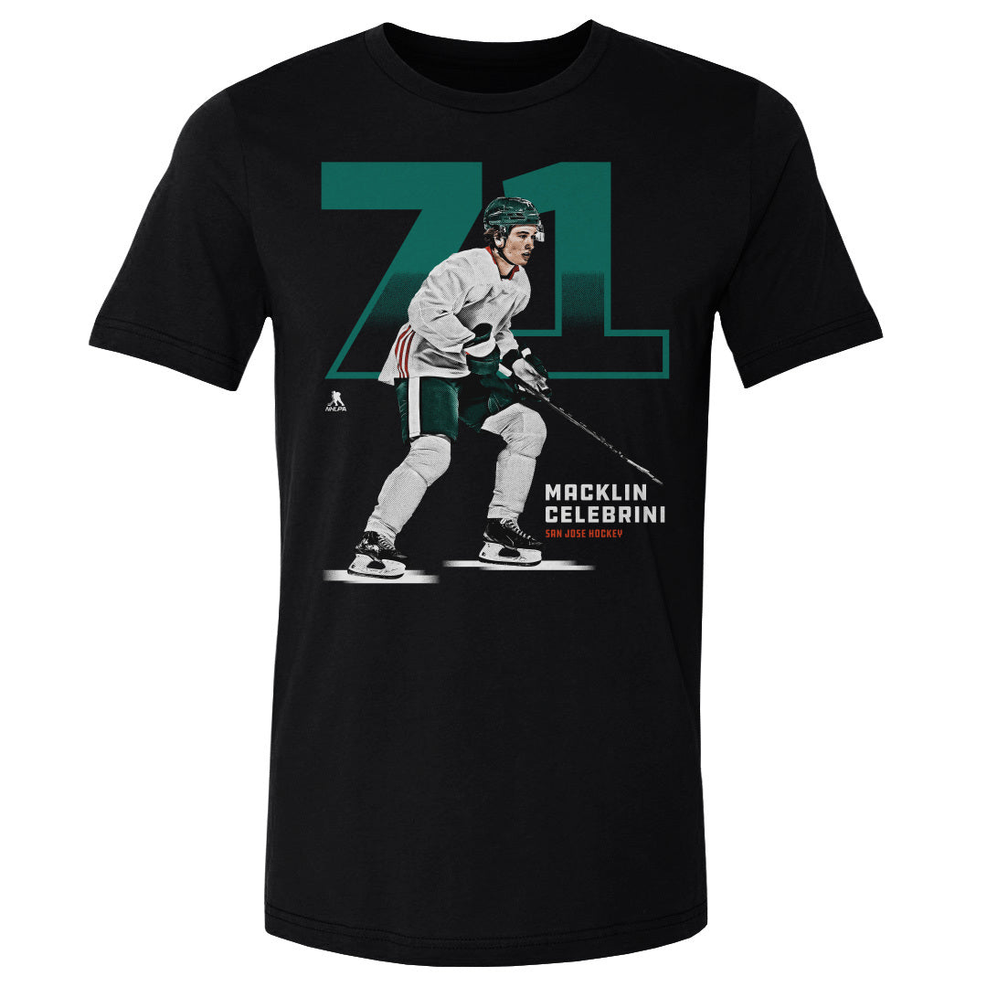 Macklin Celebrini Men's Cotton T-Shirt | 500 LEVEL