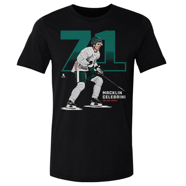 Macklin Celebrini Men's Cotton T-Shirt | 500 LEVEL