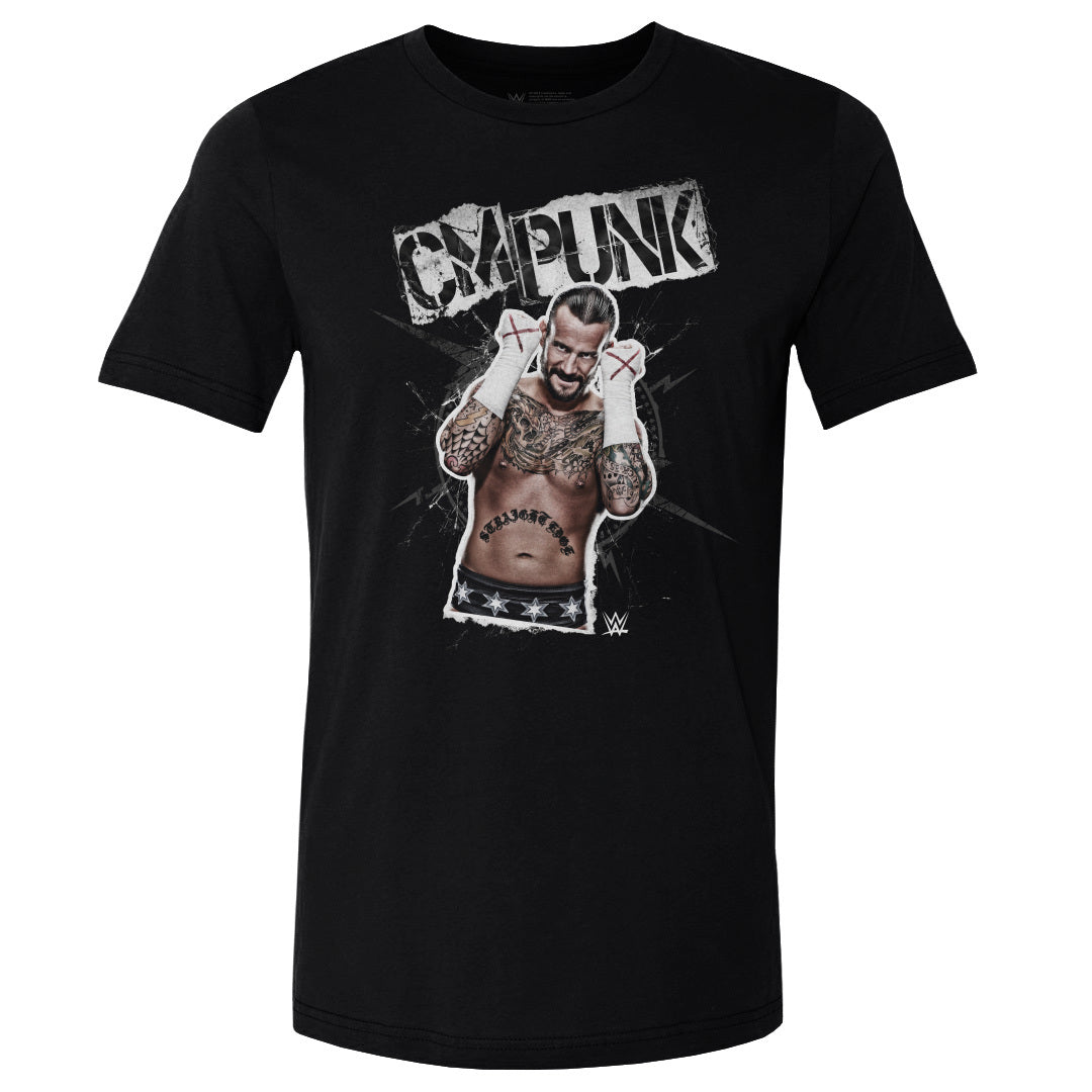 CM Punk Men's Cotton T-Shirt | 500 LEVEL