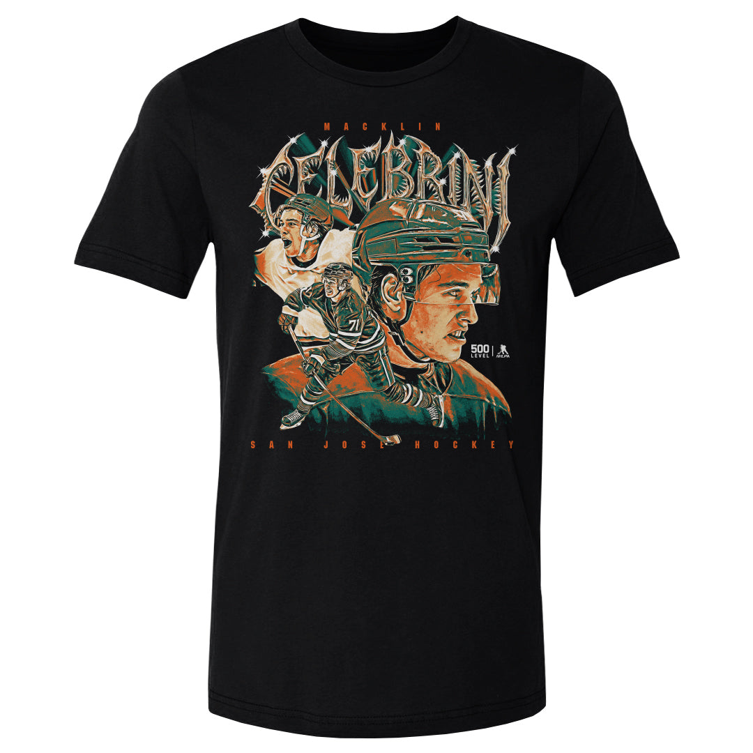 Macklin Celebrini Men's Cotton T-Shirt | 500 LEVEL