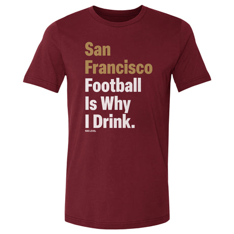 San Francisco Football Men's Cotton T-Shirt | 500 LEVEL