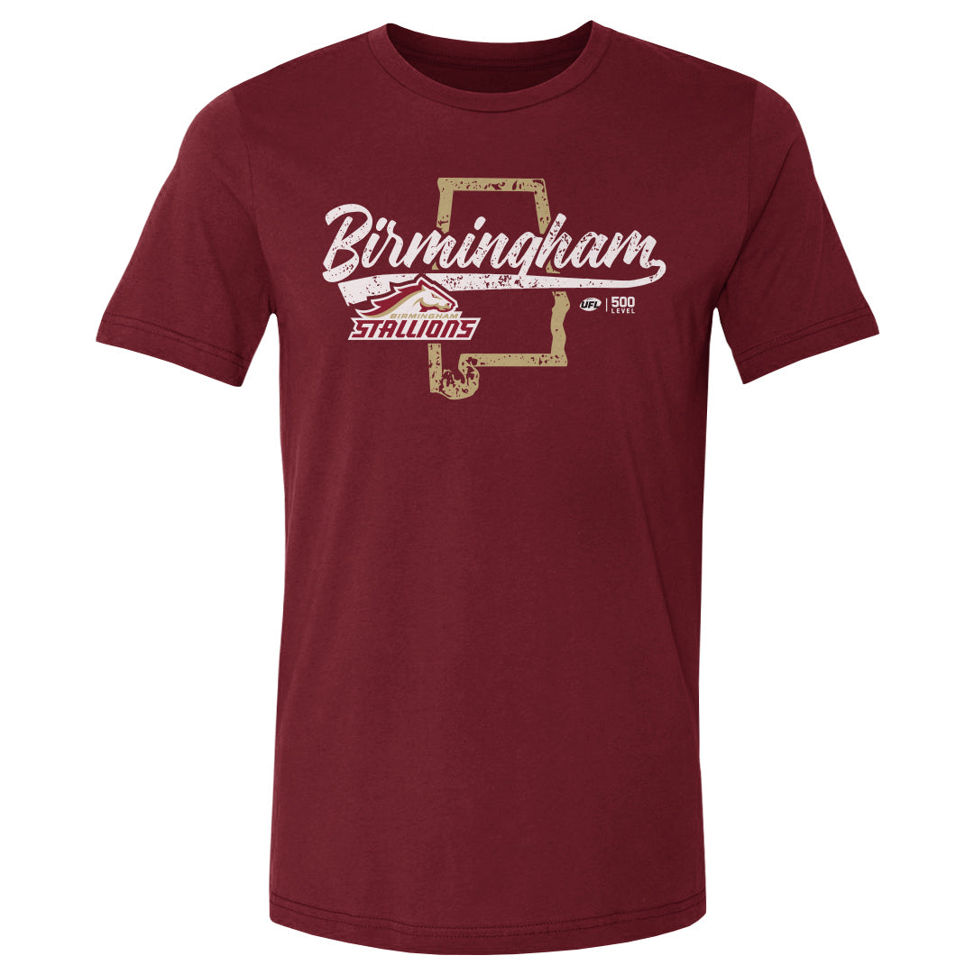 Birmingham Stallions Men's Cotton T-Shirt | 500 LEVEL