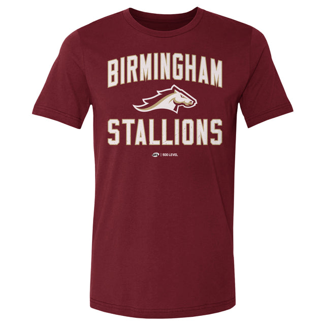 Birmingham Stallions Men's Cotton T-Shirt | 500 LEVEL
