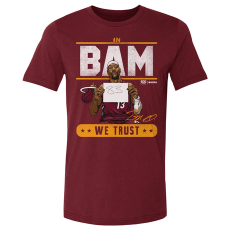 Bam Adebayo Men's Cotton T-Shirt | 500 LEVEL