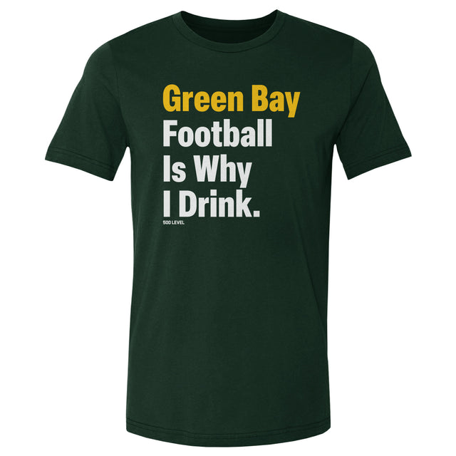 Green Bay Football Men's Cotton T-Shirt | 500 LEVEL