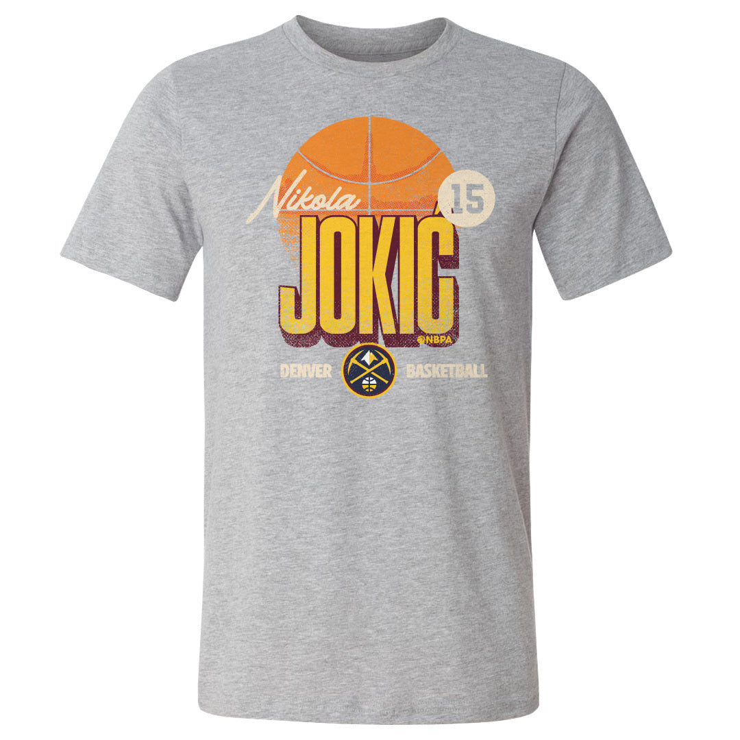 Nikola Jokic Men&#39;s Cotton T-Shirt | 500 LEVEL