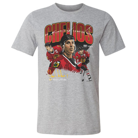 Chris Chelios Men's Cotton T-Shirt | 500 LEVEL