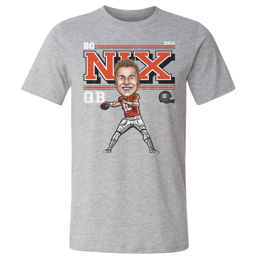 Bo Nix Men&#39;s Cotton T-Shirt | 500 LEVEL