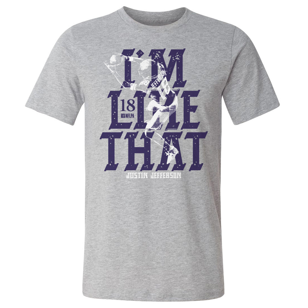 Justin Jefferson Men's Cotton T-Shirt | 500 LEVEL