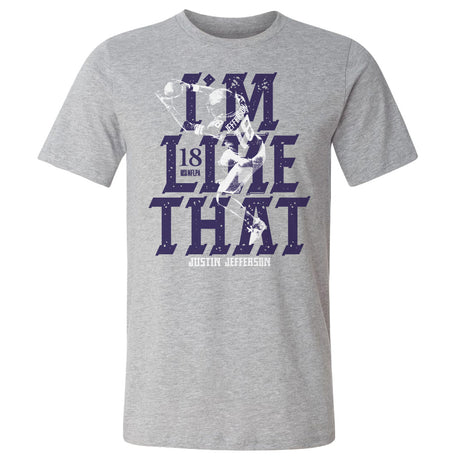 Justin Jefferson Men's Cotton T-Shirt | 500 LEVEL