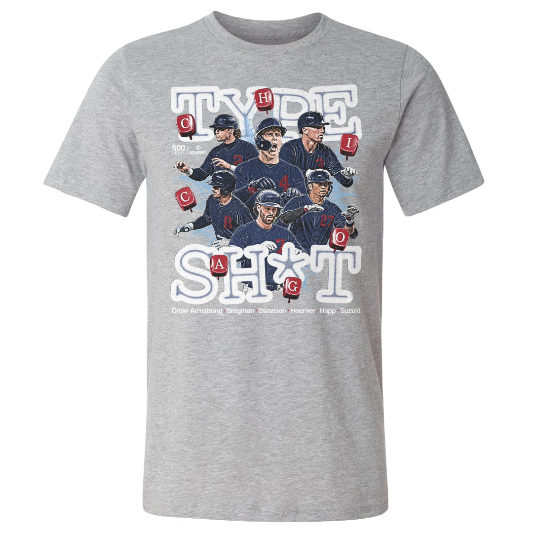 Chicago C Baseball Men's Cotton T-Shirt | 500 LEVEL