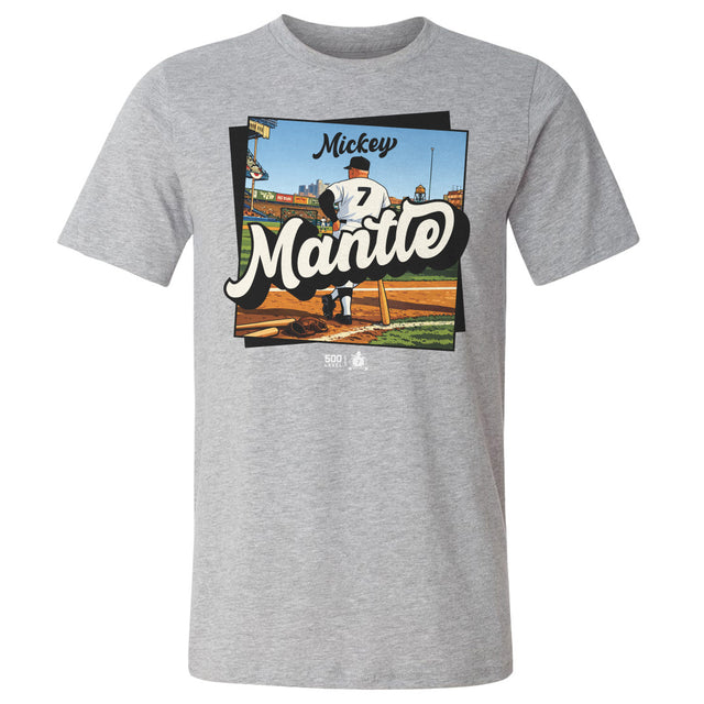 Mickey Mantle Men's Cotton T-Shirt | 500 LEVEL