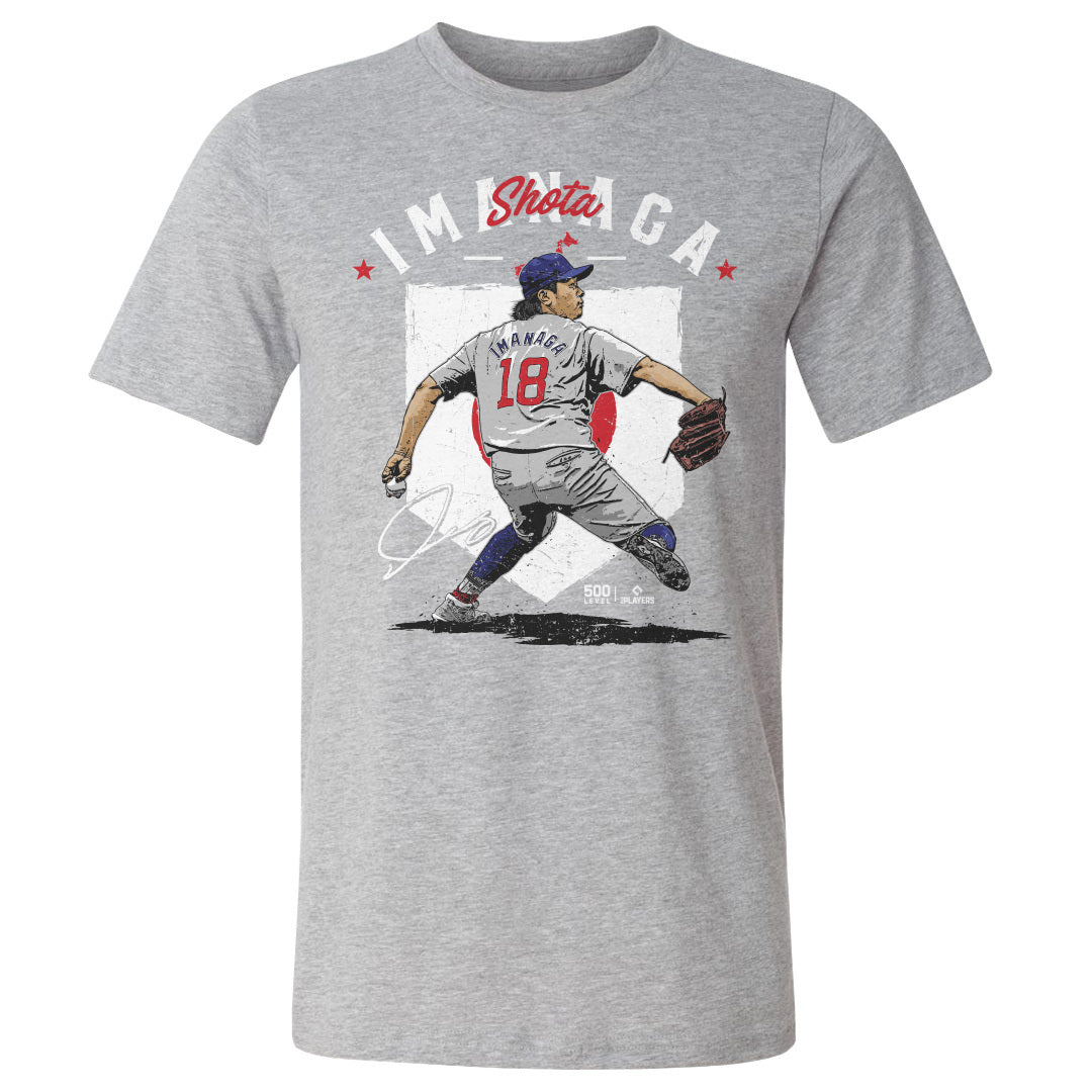 Shota Imanaga Chicago C Country Flag Men's Cotton T-Shirt – 500 LEVEL