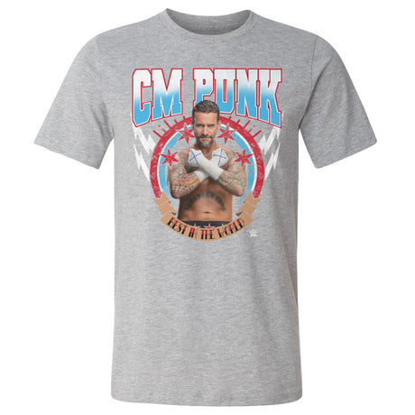 CM Punk Men's Cotton T-Shirt | 500 LEVEL
