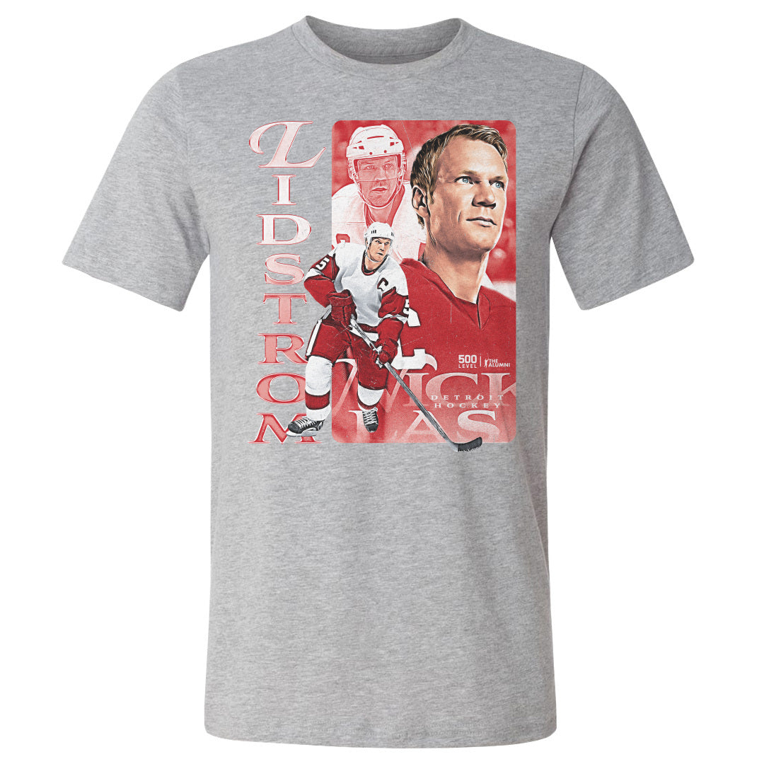 Nicklas Lidstrom Men's Cotton T-Shirt | 500 LEVEL