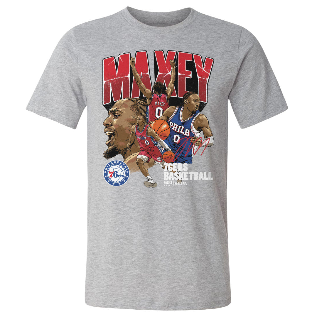 Tyrese Maxey Men's Cotton T-Shirt | 500 LEVEL