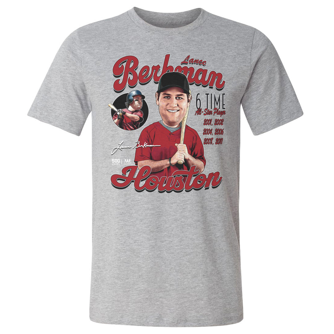 Lance Berkman Men's Cotton T-Shirt | 500 LEVEL