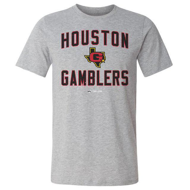 Houston Gamblers Men's Cotton T-Shirt | 500 LEVEL
