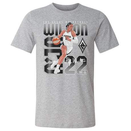 A'ja Wilson Men's Cotton T-Shirt | 500 LEVEL