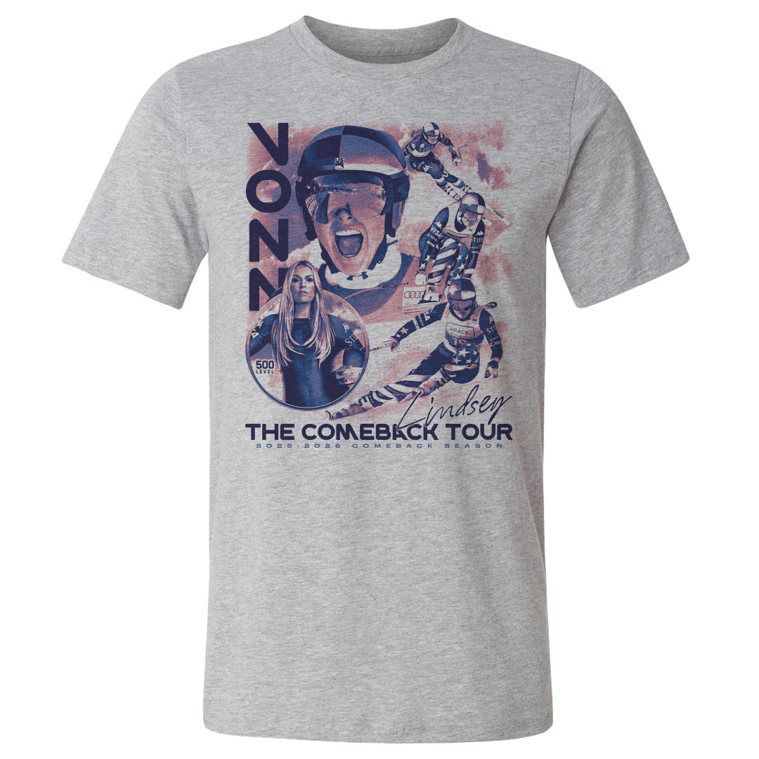 Lindsey Vonn Men's Cotton T-Shirt | 500 LEVEL