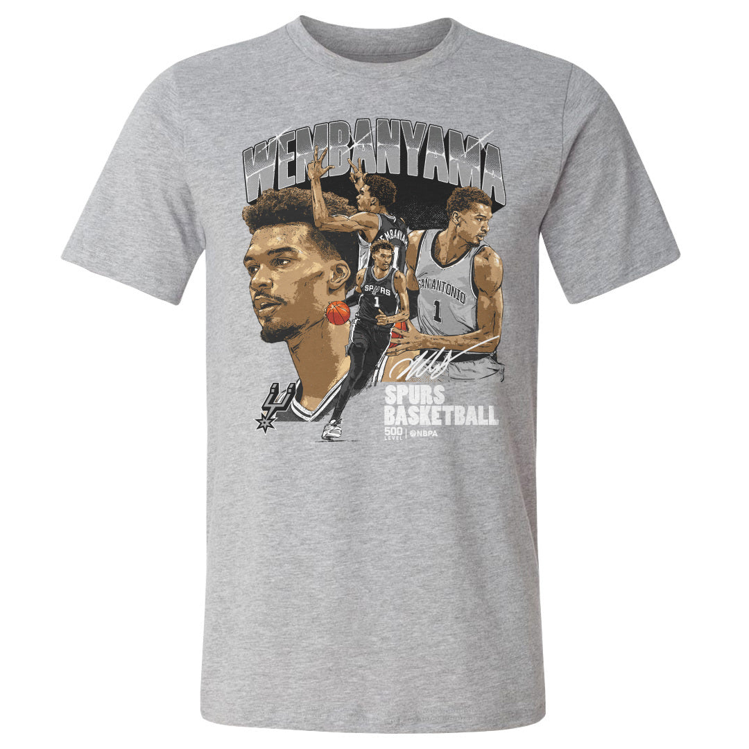 Victor Wembanyama Men's Cotton T-Shirt | 500 LEVEL