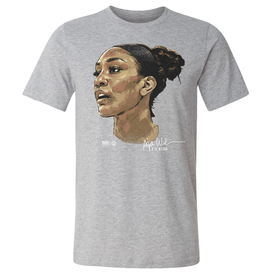 A'ja Wilson Men's Cotton T-Shirt | 500 LEVEL