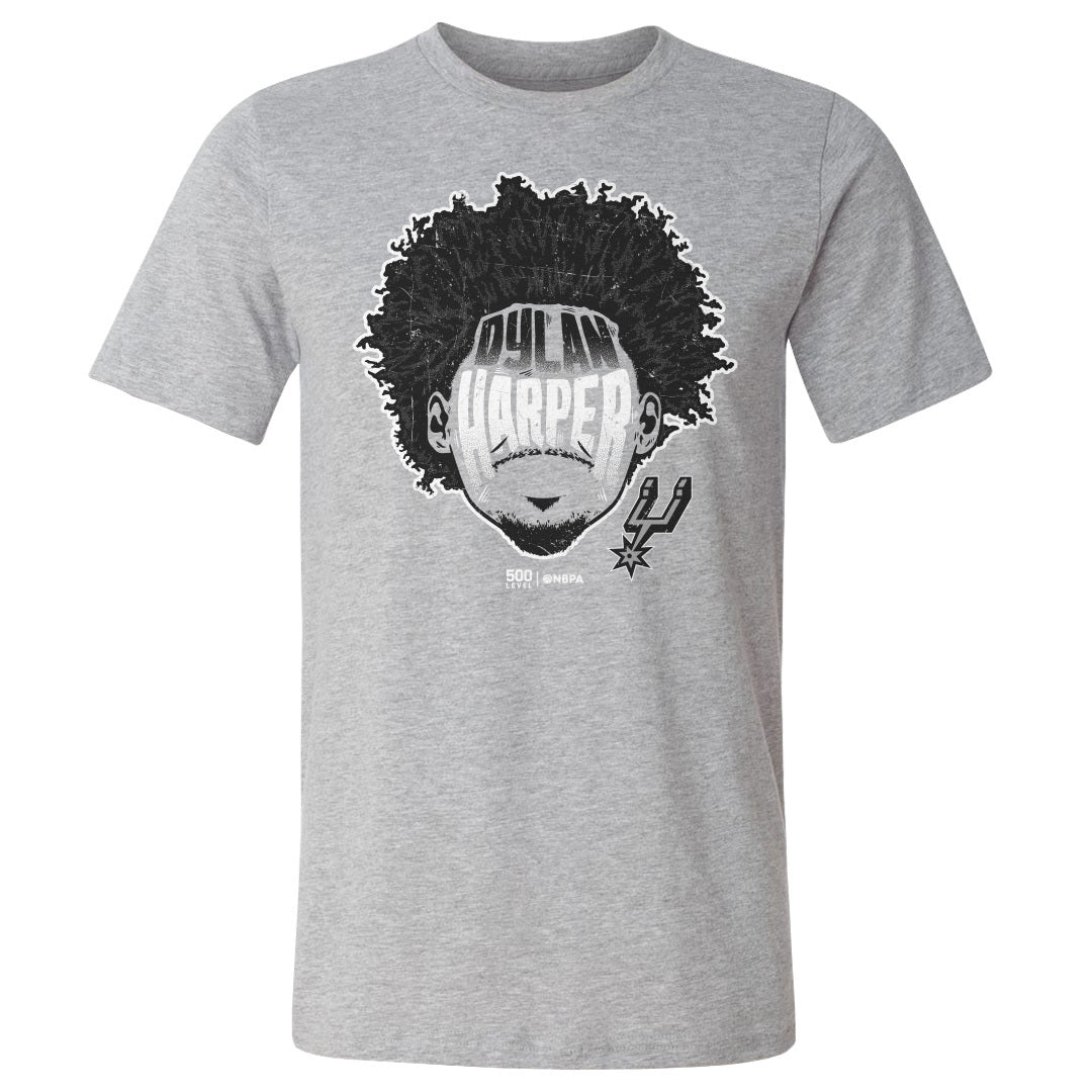 Dylan Harper San Antonio Spurs Player Silhouette Men's Cotton T