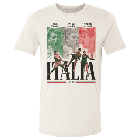 Italy Men's Cotton T-Shirt | 500 LEVEL