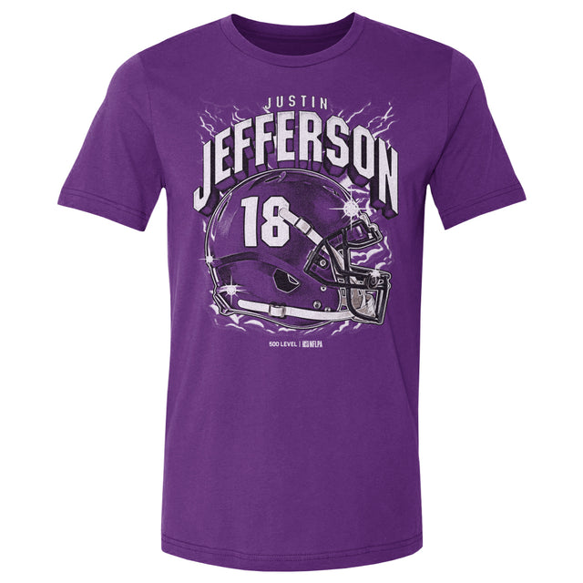 Justin Jefferson Men's Cotton T-Shirt | 500 LEVEL