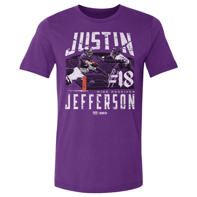 Justin Jefferson Men's Cotton T-Shirt | 500 LEVEL