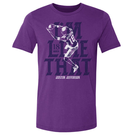 Justin Jefferson Men's Cotton T-Shirt | 500 LEVEL