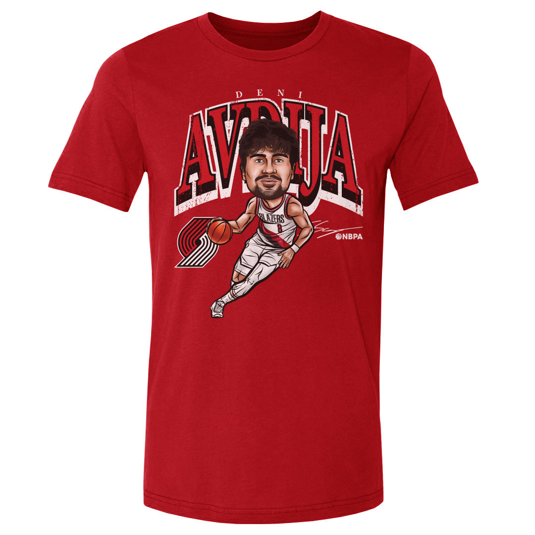 Deni Avdija Portland Trail Blazers Cartoon Men's Cotton T-Shirt