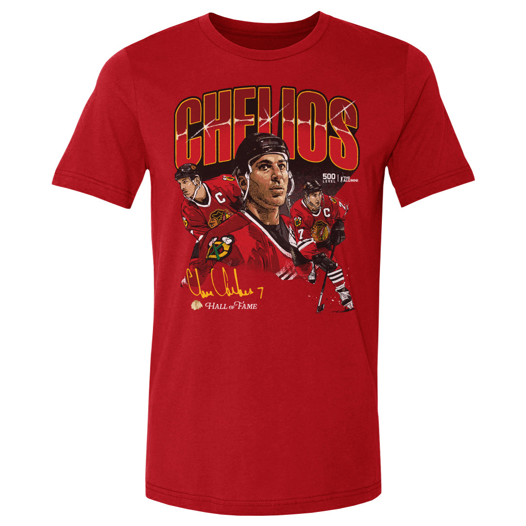 Chris Chelios Men's Cotton T-Shirt | 500 LEVEL