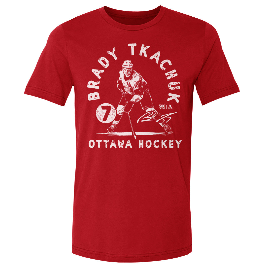 Brady Tkachuk Men's Cotton T-Shirt | 500 LEVEL