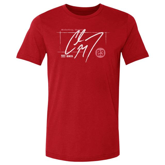 Christian McCaffrey Men's Cotton T-Shirt | 500 LEVEL