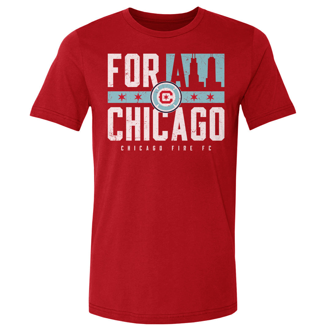 Chicago Fire FC Men&#39;s Cotton T-Shirt | 500 LEVEL