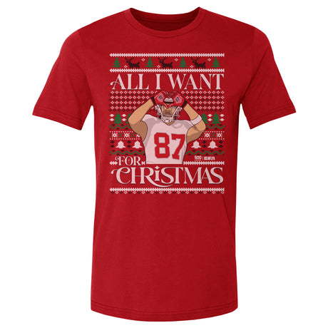 Travis Kelce Men's Cotton T-Shirt | 500 LEVEL