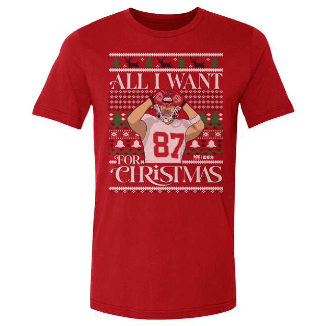 Travis Kelce Men's Cotton T-Shirt | 500 LEVEL