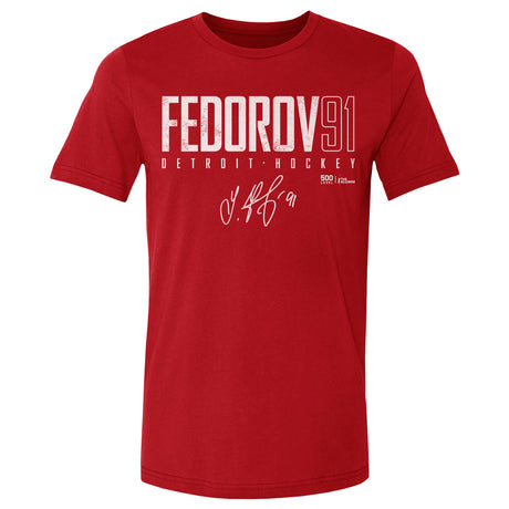 Sergei Fedorov Men's Cotton T-Shirt | 500 LEVEL