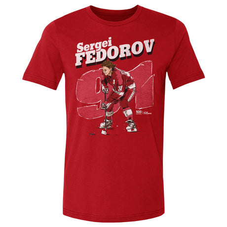 Sergei Fedorov Men's Cotton T-Shirt | 500 LEVEL