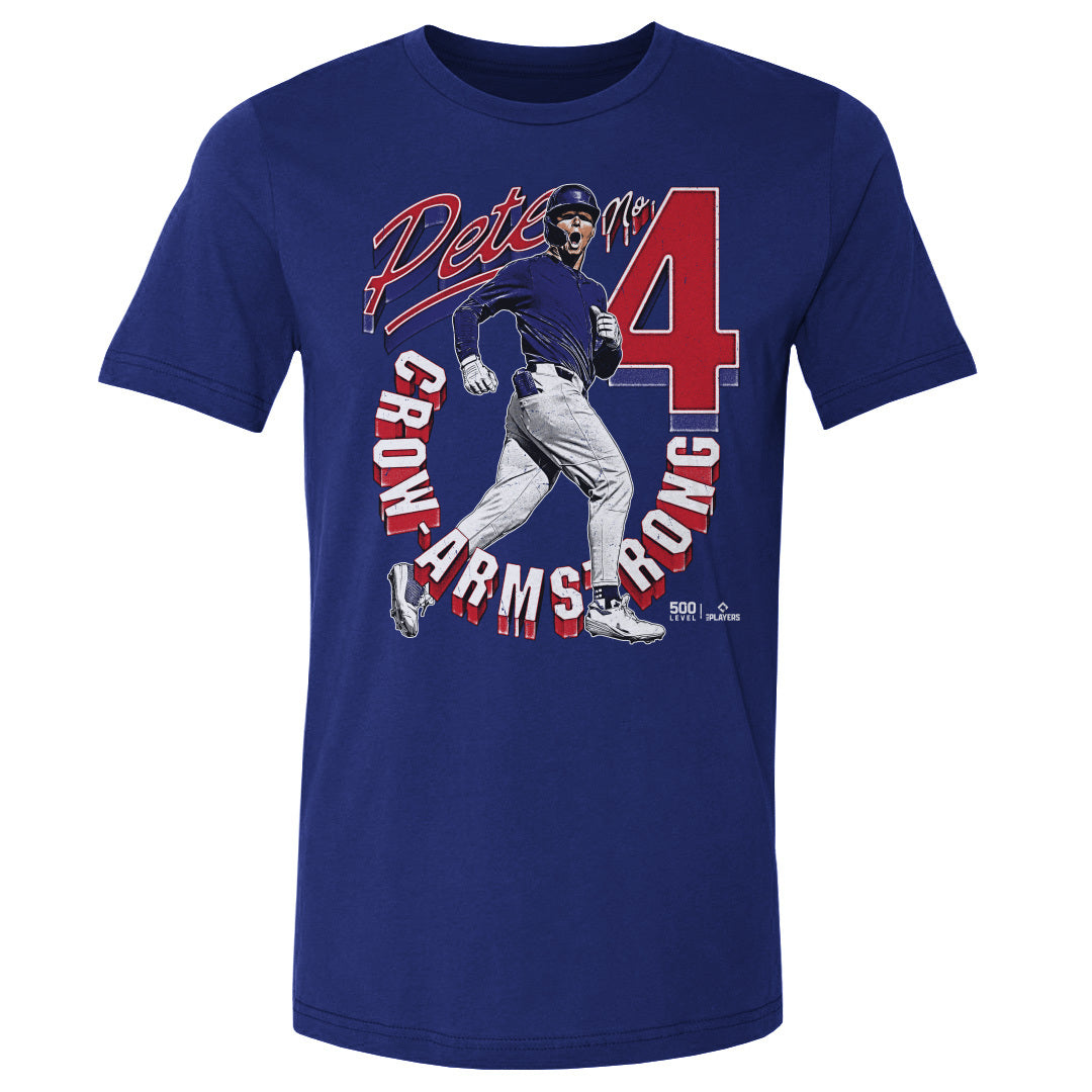 Pete Crow-Armstrong Chicago C Retro Men's Cotton T-Shirt – 500 LEVEL