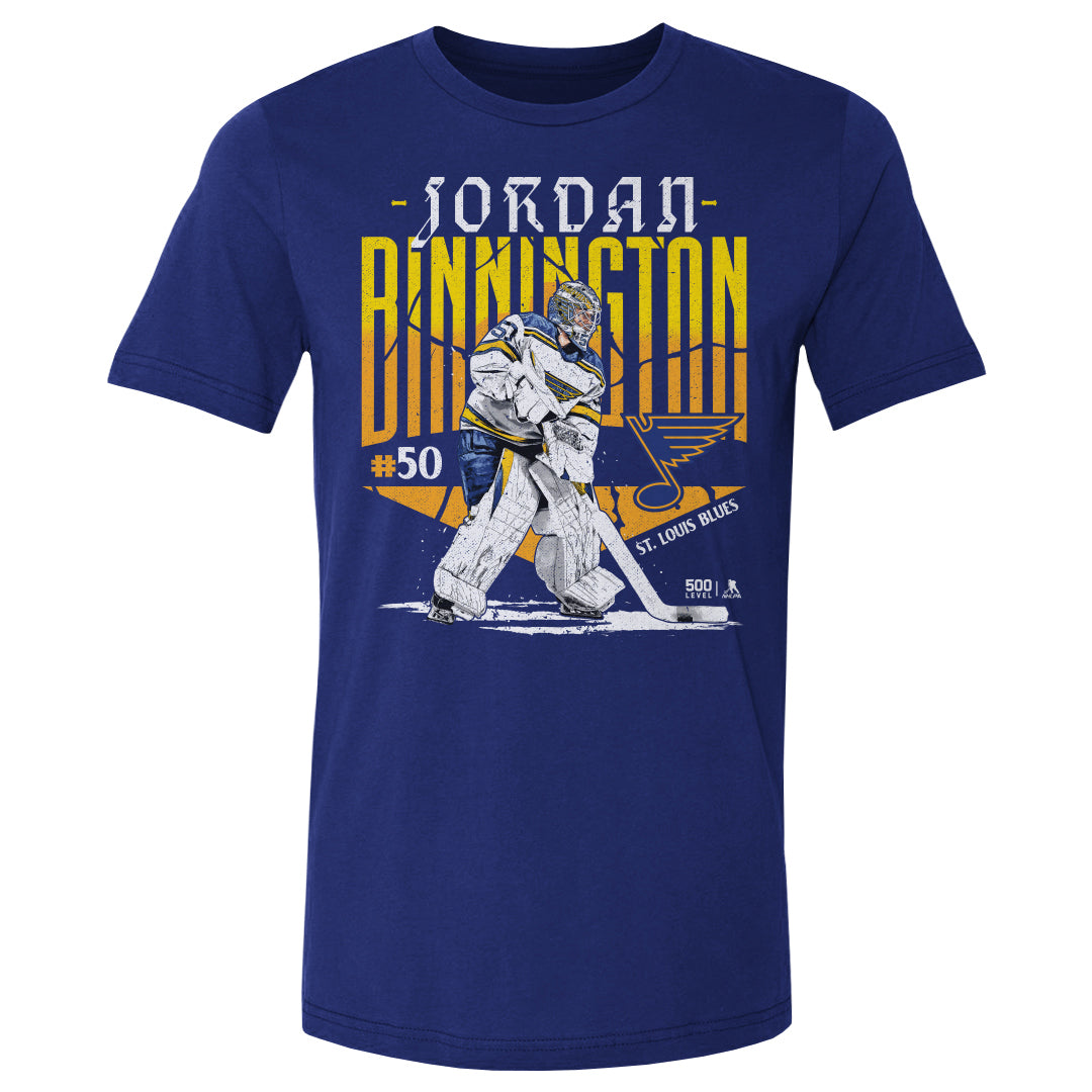 Jordan Binnington Men's Cotton T-Shirt | 500 LEVEL