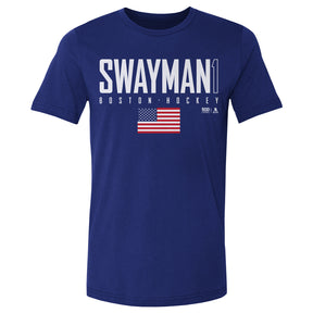 Jeremy Swayman Men's Cotton T-Shirt | 500 LEVEL