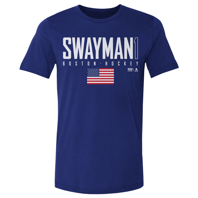 Jeremy Swayman Men's Cotton T-Shirt | 500 LEVEL
